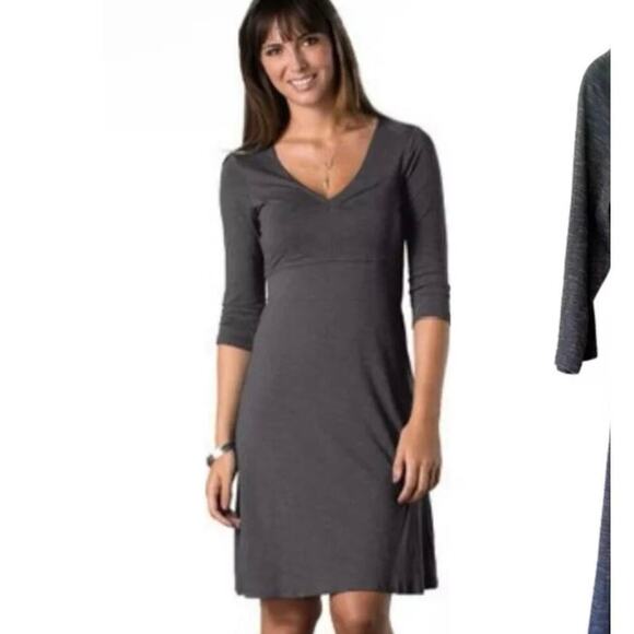 Women’s Toad & Co Solid Gray Rosalinda Dress Size Small Tencell Organic Cotton - Picture 1 of 5